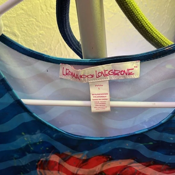 Leoma Lovegrove fun scoop neck alligator dress size L - Picture 3 of 3